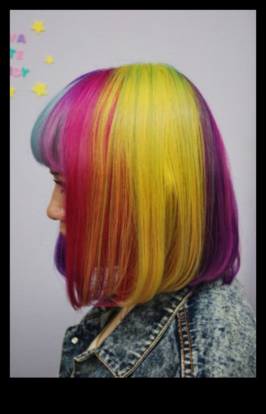 Radiant in Rainbow: Short Hairstyles for a Bold Spectrum