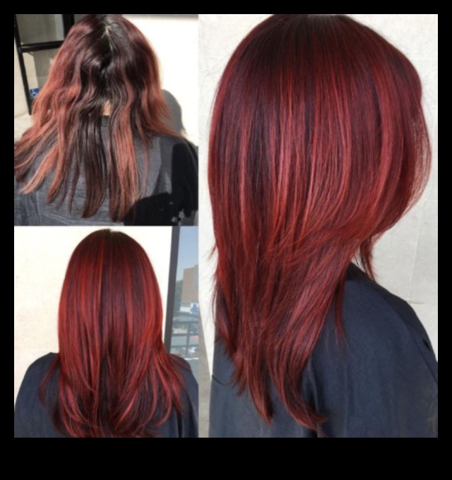 Ruby Reverie: Κόκκινα και καστανόξανθα χτενίσματα για ονειρεμένες δηλώσεις μόδας