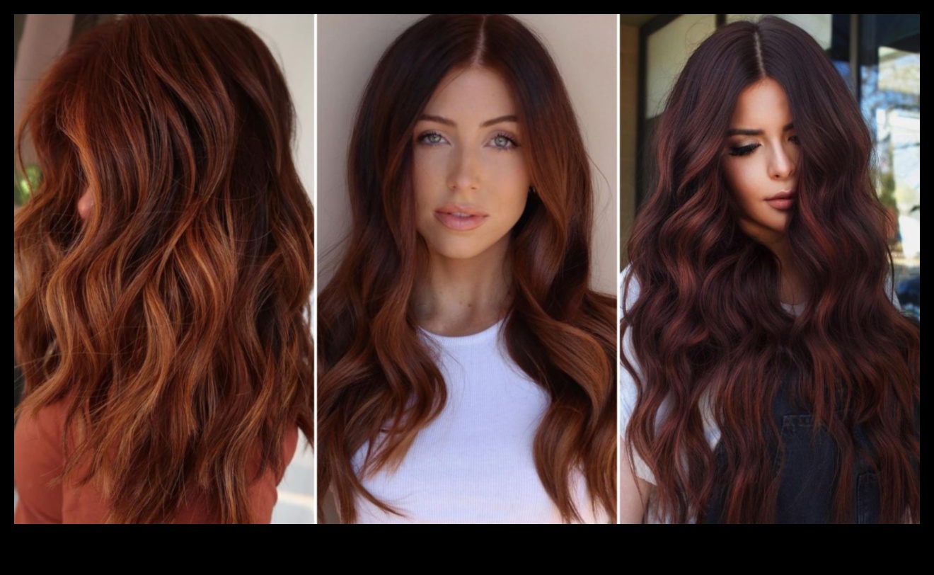 Rosewood Radiance: Σαγηνευτικές ιδέες για βαφές μαλλιών σε κόκκινο-καφέ
