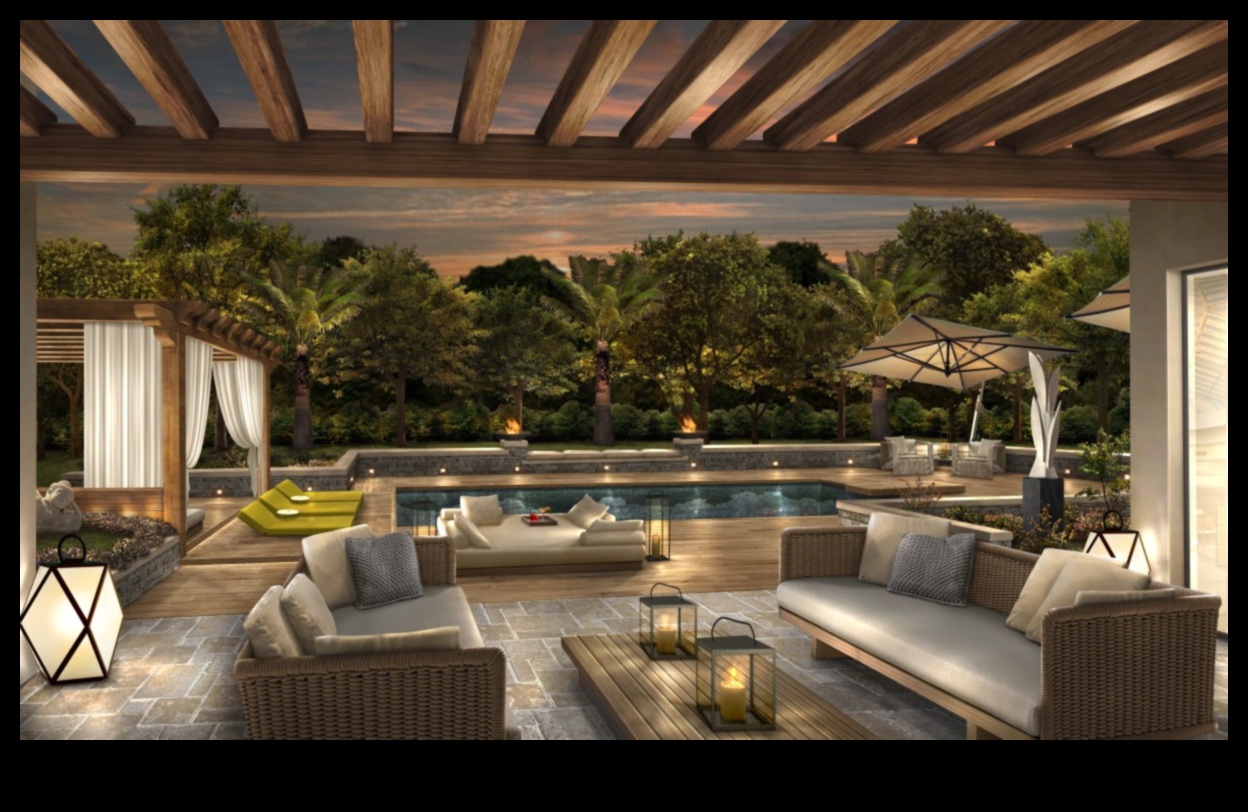 Sculpted Serenity: Chic Furniture for Your Outdoor Escape