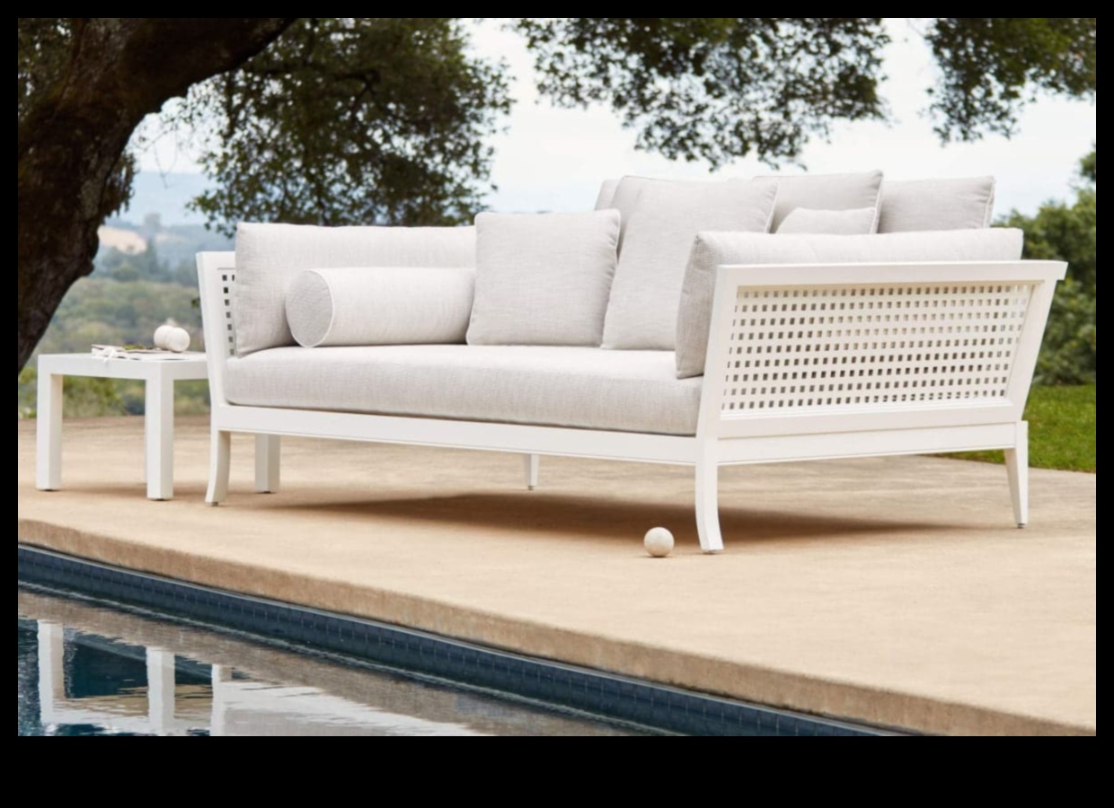 Sculpted Serenity: Chic Furniture for Your Outdoor Escape