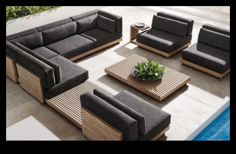 Sculpted Serenity: Chic Furniture for Your Outdoor Escape