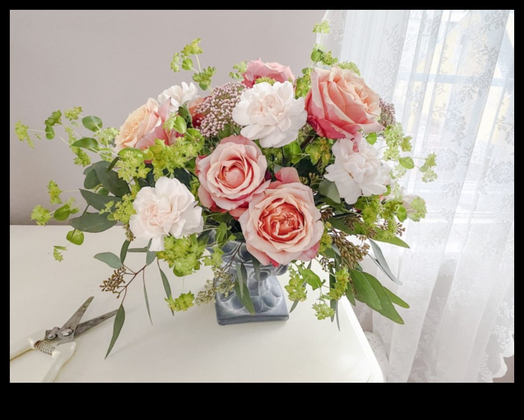 Stillness in Bloom: Floral Arrangements σε χαρτί