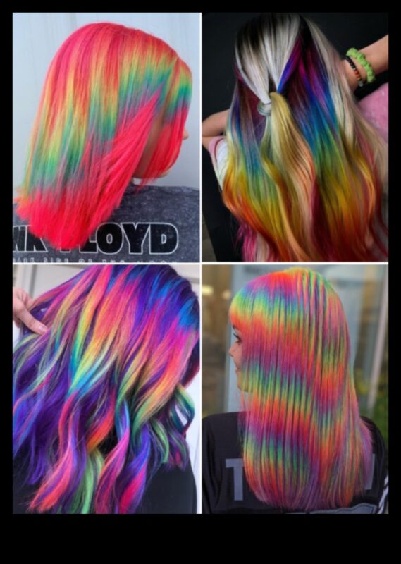 Radiant in Rainbow: Short Hairstyles for a Bold Spectrum