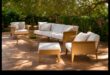 Sculpted Serenity: Chic Furniture for Your Outdoor Escape