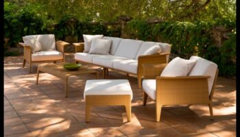 Sculpted Serenity: Chic Furniture for Your Outdoor Escape