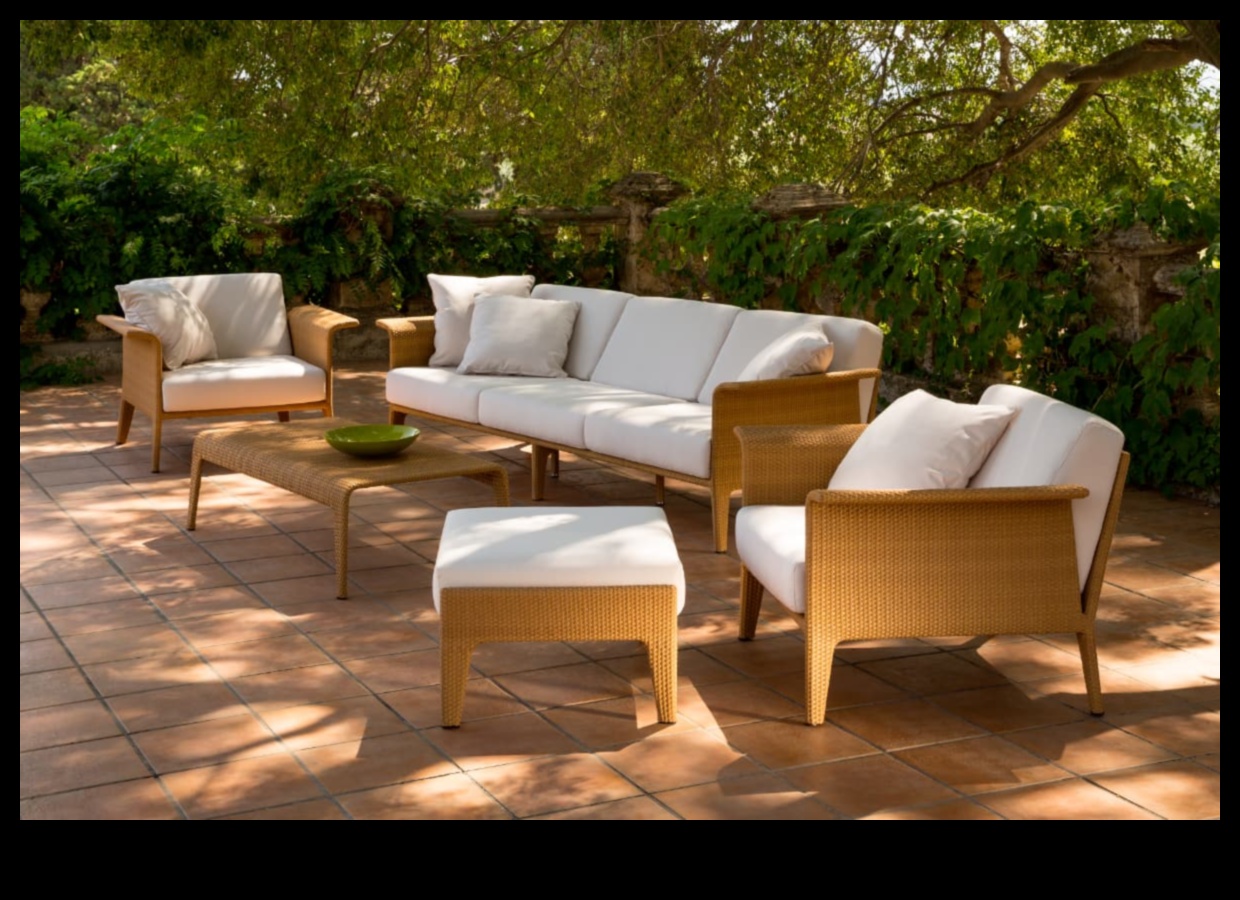 Sculpted Serenity: Chic Furniture for Your Outdoor Escape